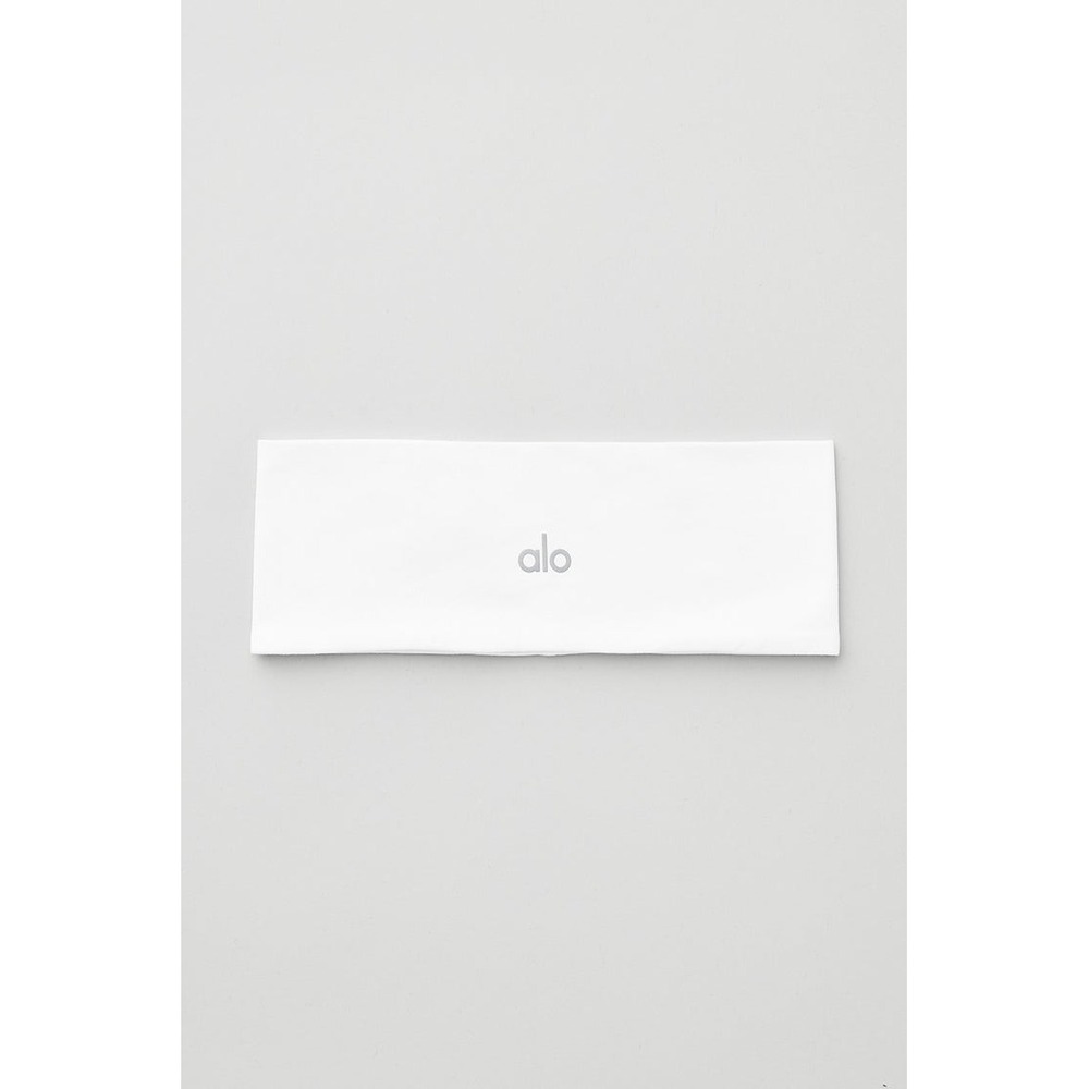 Alo Yoga Performance Conquer Headband White A0518U One Size NWT